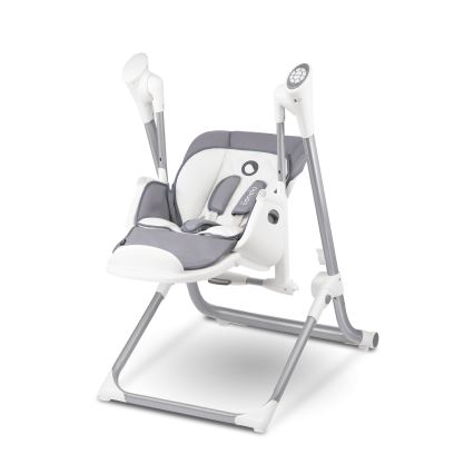 Lionelo - Kinder-eetstoel NILES grijs 4xAA