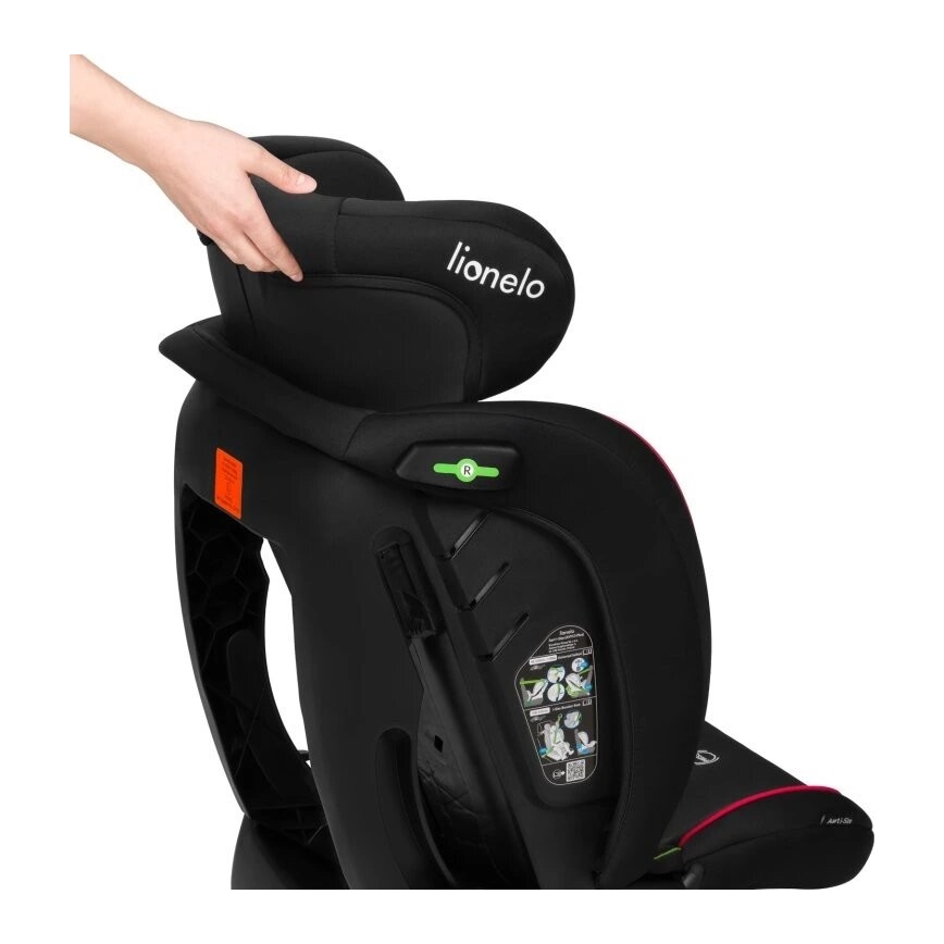 Lionelo - Kinderautostoel AART i-Size 40-150 cm zwart/rood