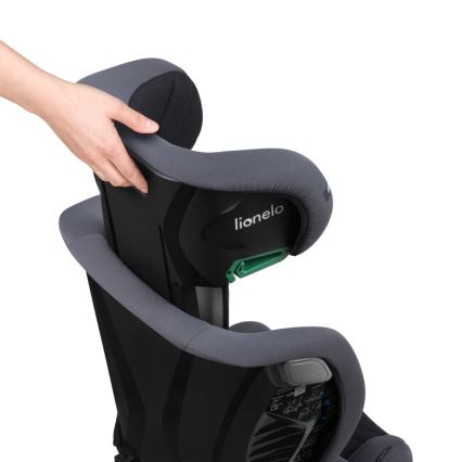 Lionelo - Kinderautostoel IGO i-Size 100-150 cm Grijs Grafiet