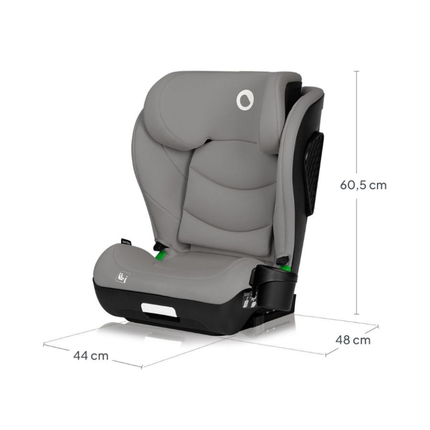 Lionelo - Kinderautostoel NEAL i-Size 100-150 cm Grijs Concrete