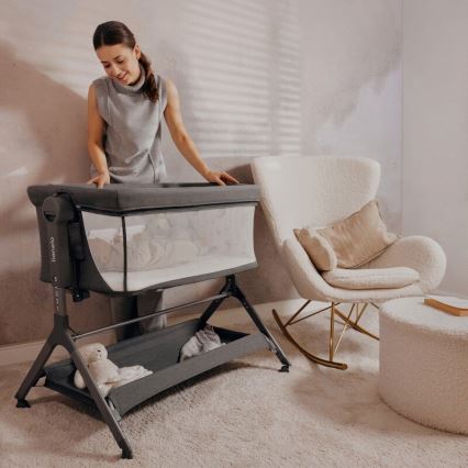 Lionelo - Kinderbed 3-in-1 LEONIE PLUS grijs