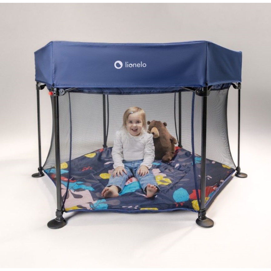 Lionelo - Kinderbox ROEL donkerblauw