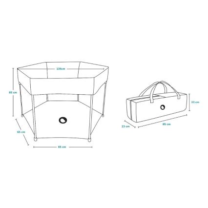 Lionelo - Kinderbox ROEL donkerblauw