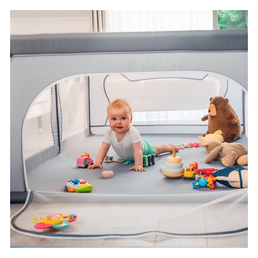 Lionelo - Kinderbox WILLOW grijs