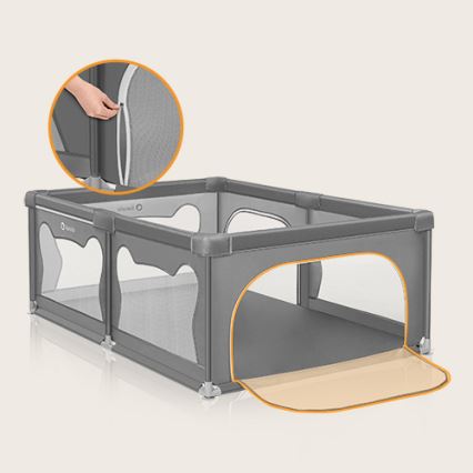 Lionelo - Kinderbox WILLOW grijs