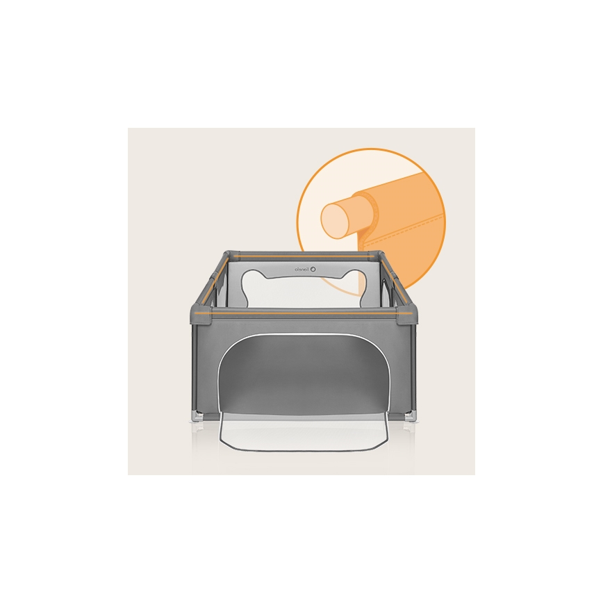 Lionelo - Kinderbox WILLOW grijs