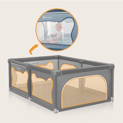 Lionelo - Kinderbox WILLOW grijs