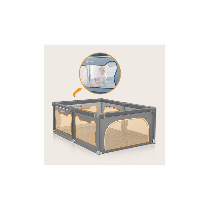 Lionelo - Kinderbox WILLOW grijs