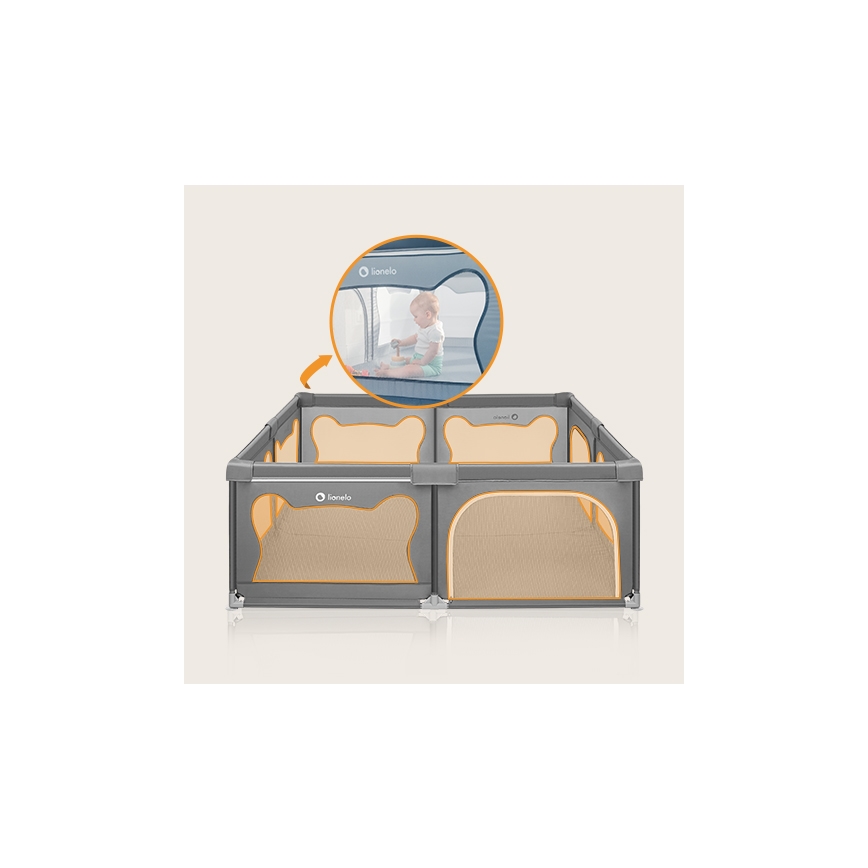 Lionelo - Kinderbox WILLOW XL grijs