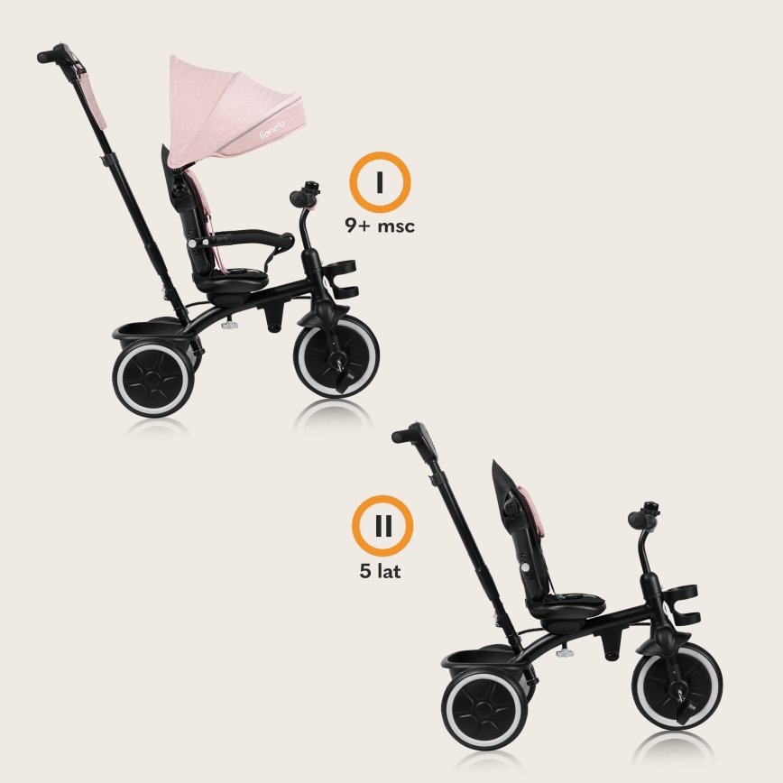 Lionelo - Kinderdriewieler BERRY Roze