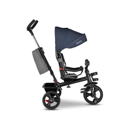 Lionelo - Kinderdriewieler HAARI donkerblauw/grijs