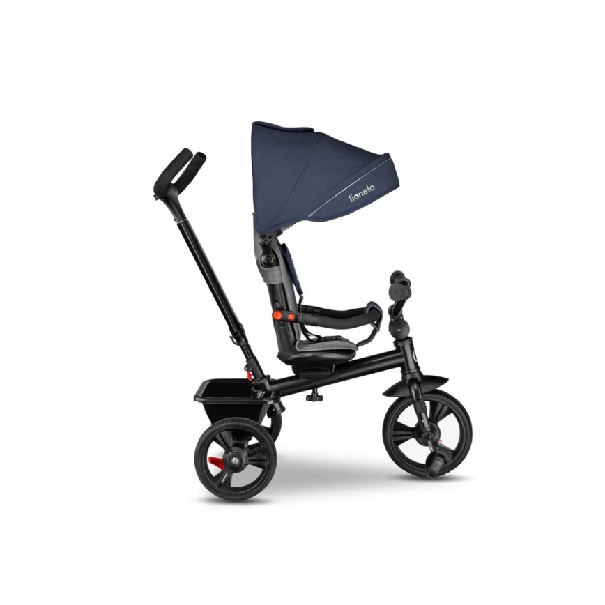Lionelo - Kinderdriewieler HAARI donkerblauw/grijs