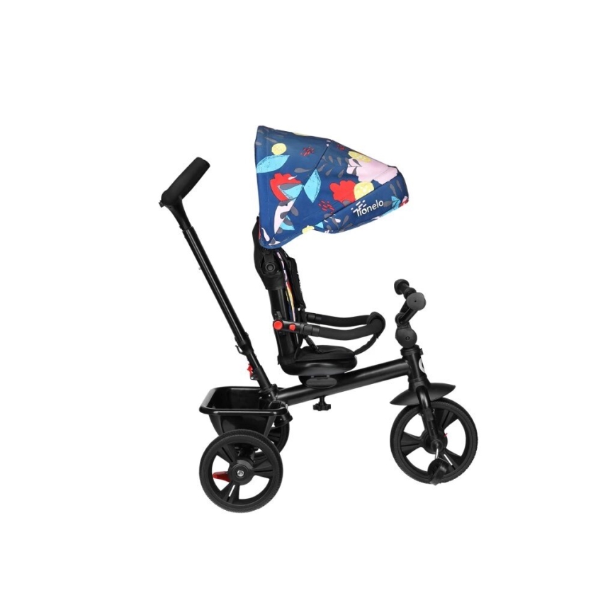 Lionelo - Kinderdriewieler HAARI zwart/veelkleurig