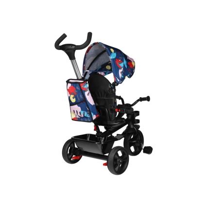 Lionelo - Kinderdriewieler HAARI zwart/veelkleurig