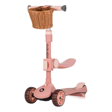 Lionelo - Kinderen step 2in1 FRANKY roze