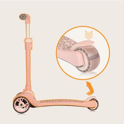 Lionelo - Kinderen step 2in1 FRANKY roze