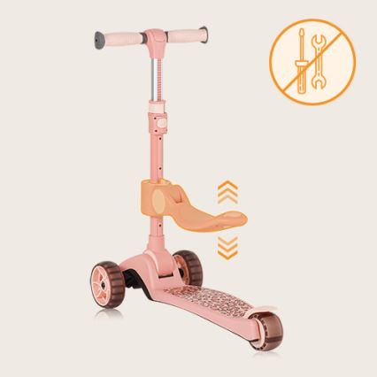 Lionelo - Kinderen step 2in1 FRANKY roze
