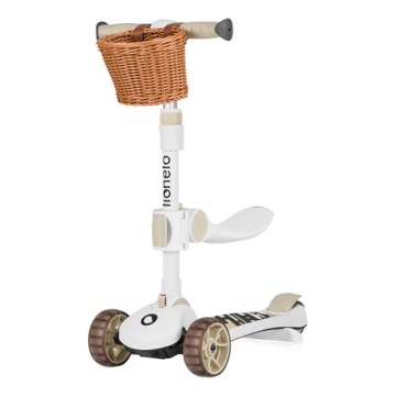 Lionelo - Kinderen step 2in1 FRANKY wit/beige