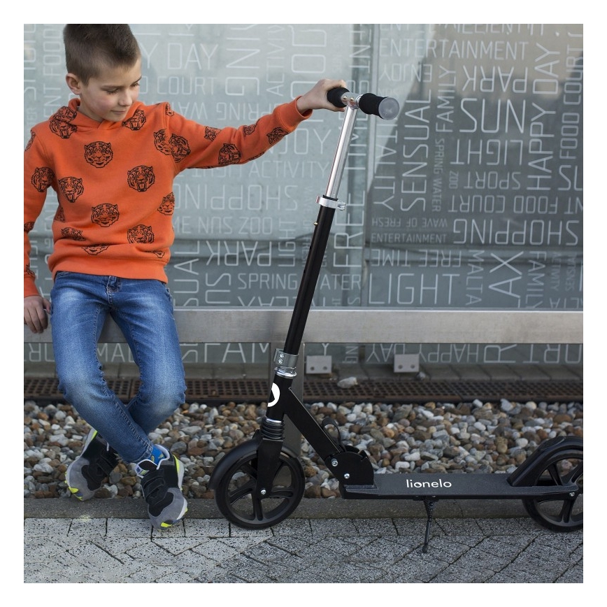 Lionelo - Kinderen step LUCA zwart
