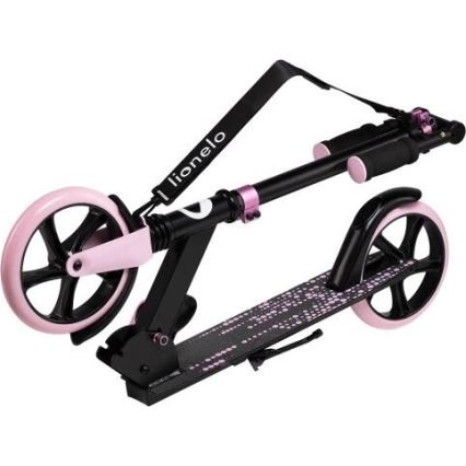 Lionelo - Kinderen step LUCA zwart/roze