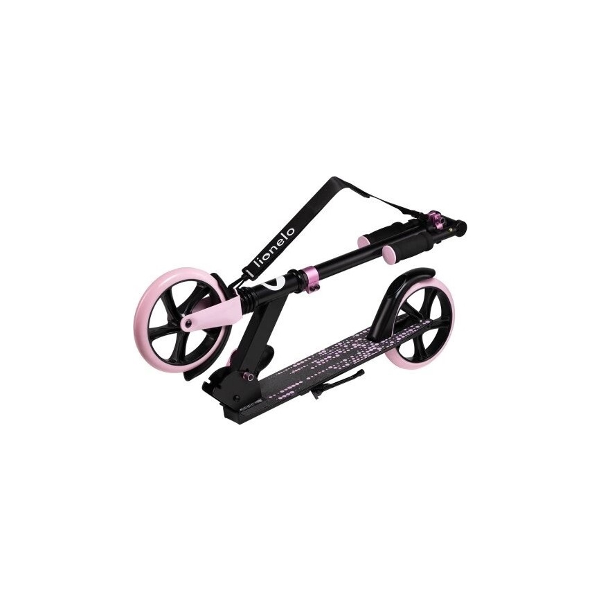Lionelo - Kinderen step LUCA zwart/roze