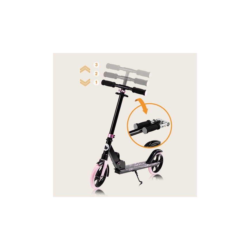 Lionelo - Kinderstep LUCA zwart/roze