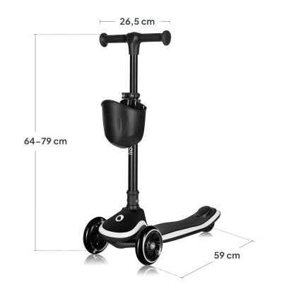 Lionelo - Kinderstep MEY 3xAAA Zwart Onyx