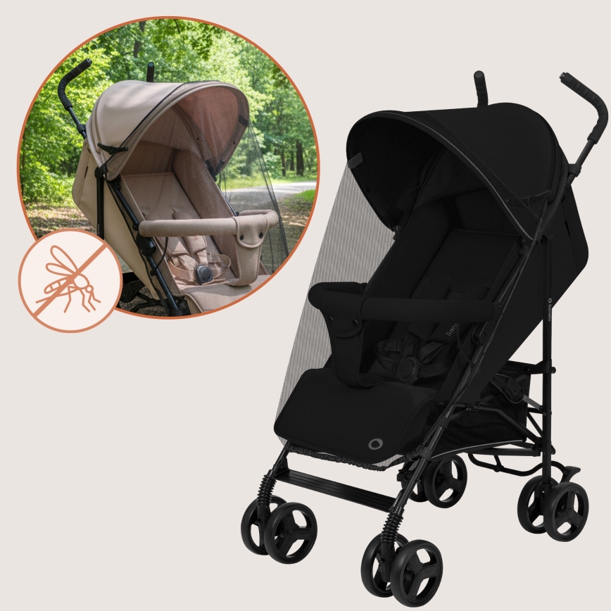 Lionelo - Lichtgewicht parapluwagen ELIA Black Onyx
