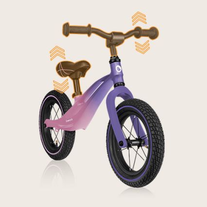 Lionelo - Loopfiets BART AIR paars/roze