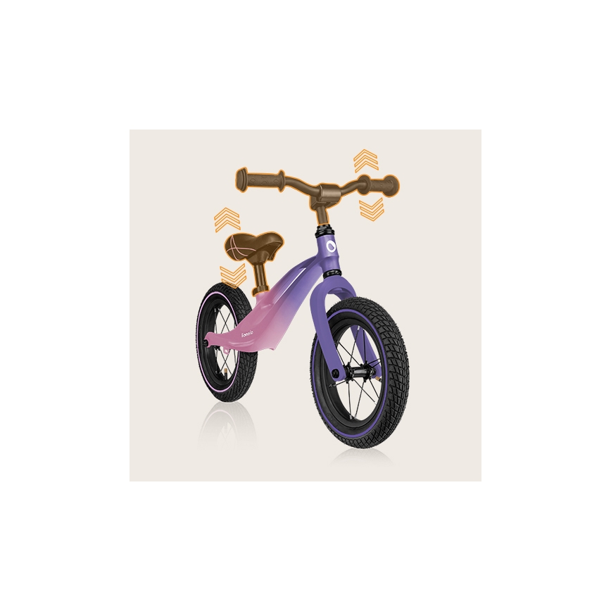 Lionelo - Loopfiets BART AIR paars/roze