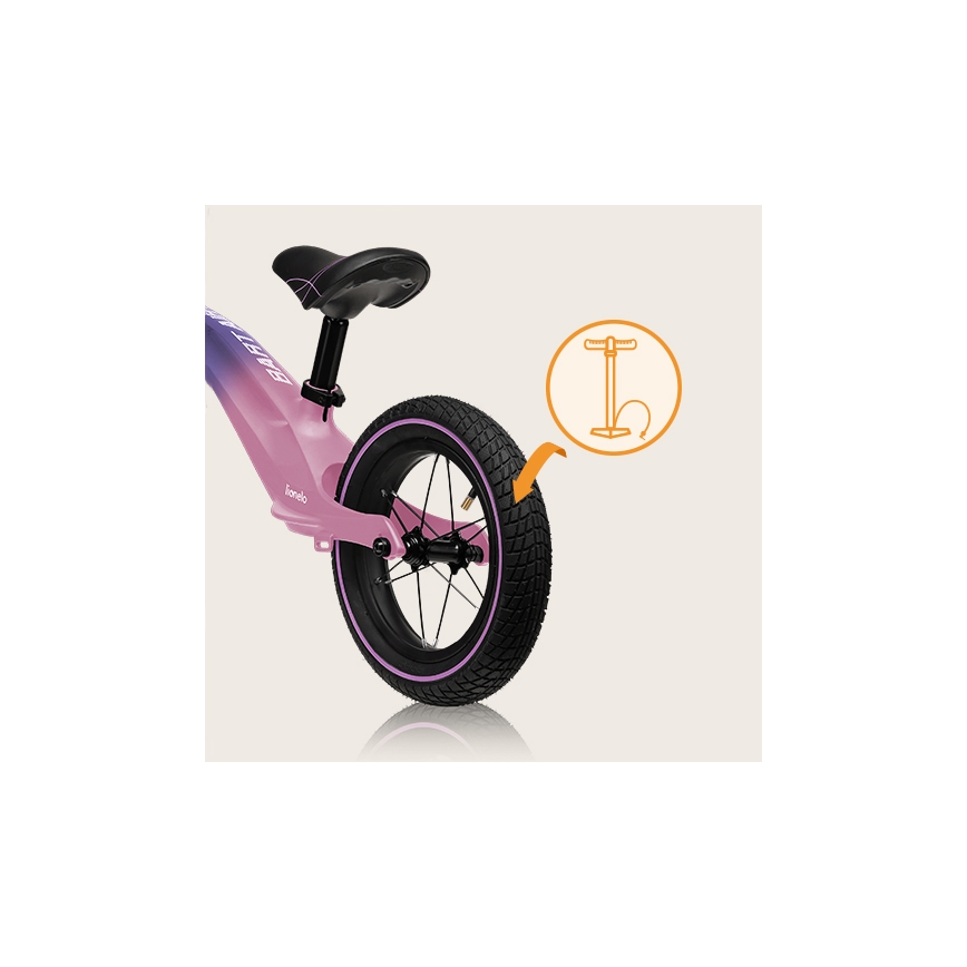 Lionelo - Loopfiets BART AIR paars/roze
