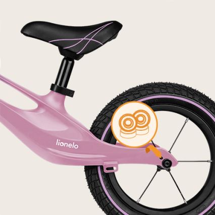 Lionelo - Loopfiets BART AIR paars/roze
