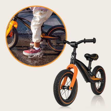 Lionelo - Loopfiets BART AIR zwart/oranje