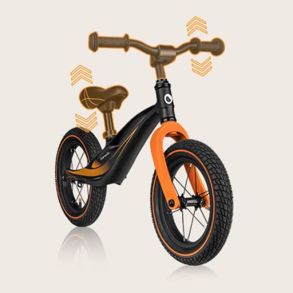 Lionelo - Loopfiets BART AIR zwart/oranje