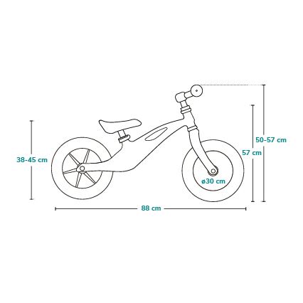 Lionelo - Loopfiets BART AIR zwart/oranje