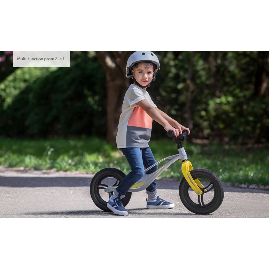 Lionelo - Loopfiets BART TOUR grijs/geel