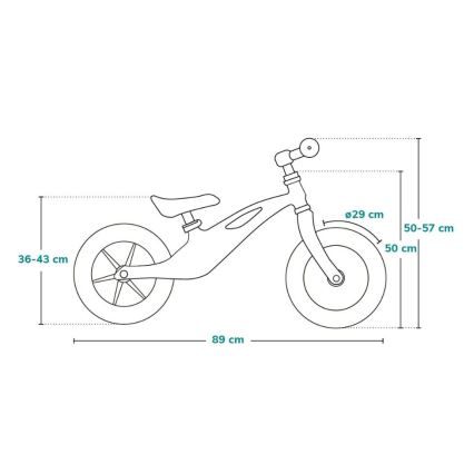 Lionelo - Loopfiets BART TOUR grijs/geel