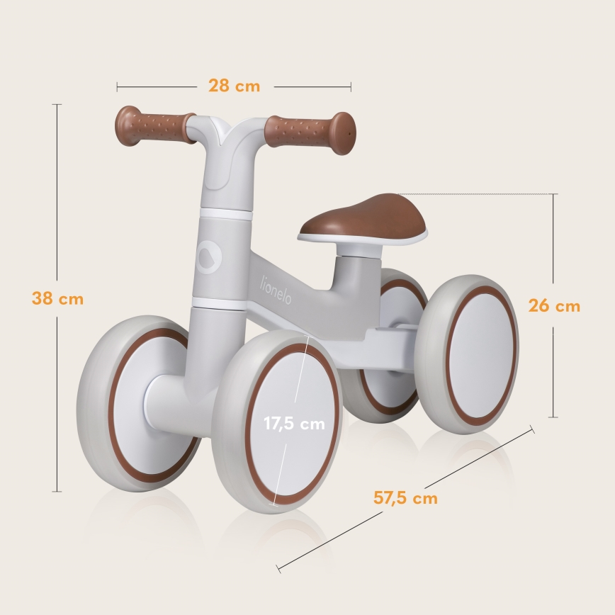 Lionelo - Loopfiets VILLY Beige Latte