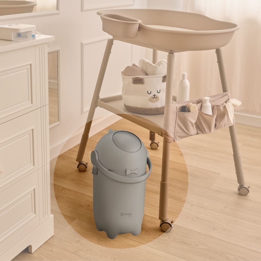 Lionelo - Luieremmer PUREBIN 10 l Grijs