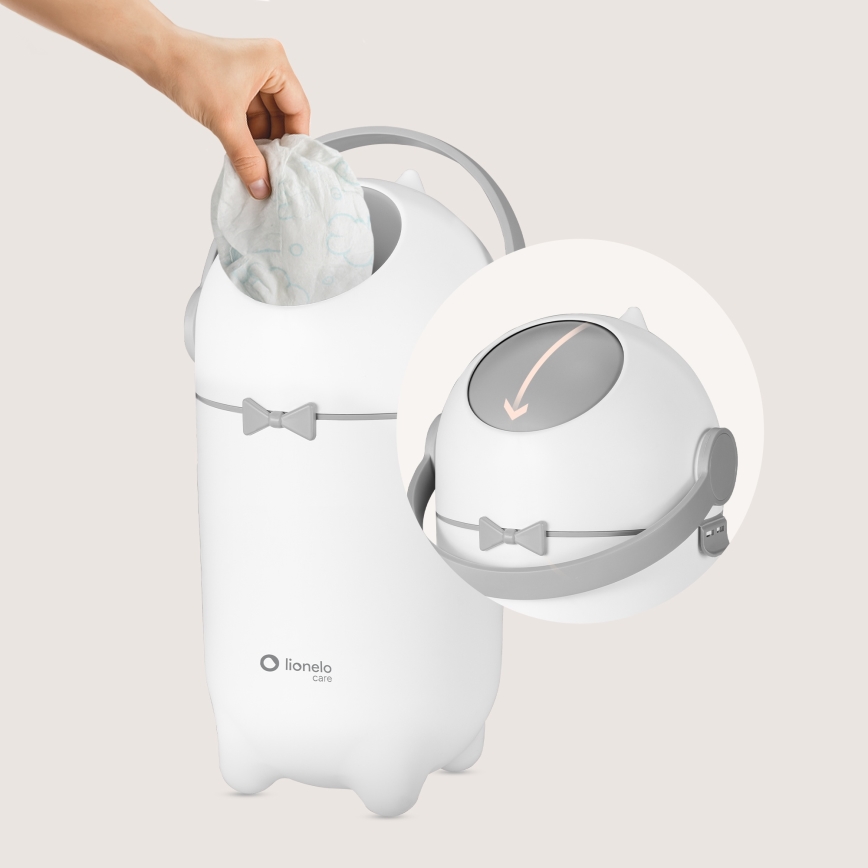 Lionelo - Luieremmer PUREBIN 10 l Wit