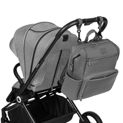 Lionelo - Luiertas voor de kinderwagen CUBE Grey Stone