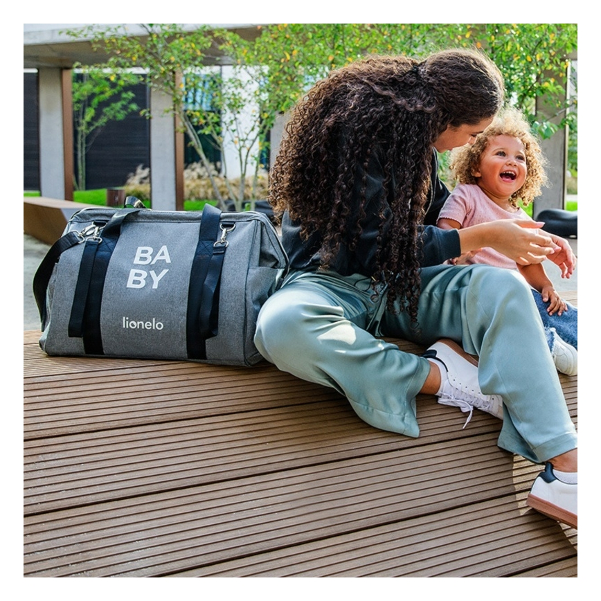 Lionelo - Luiertas voor kinderwagen IDA Betongrijs