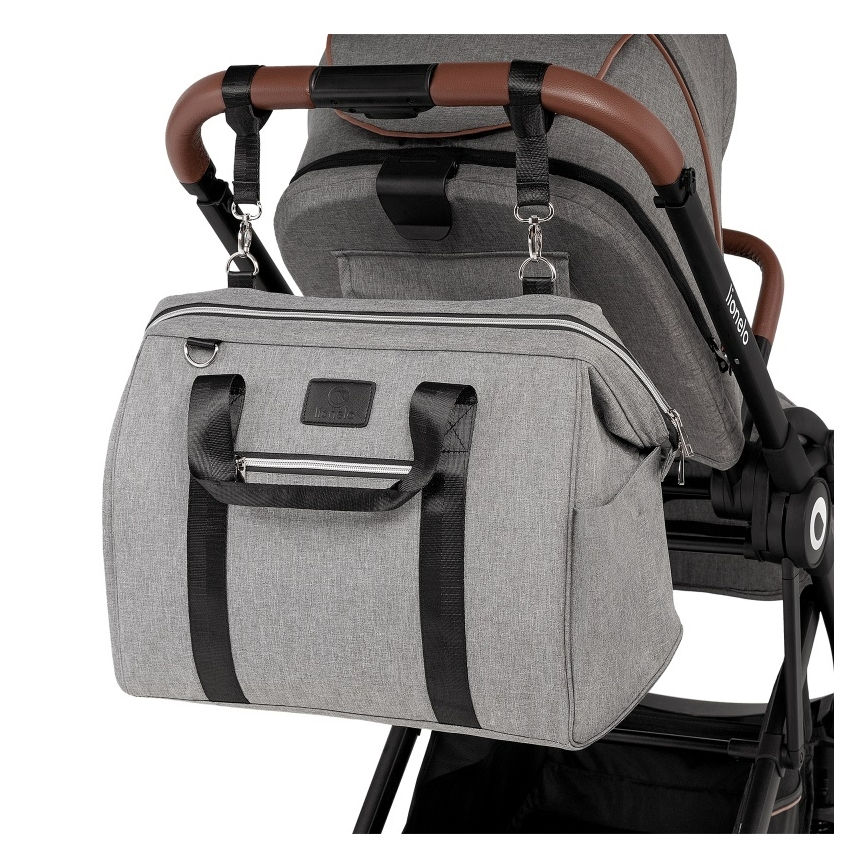 Lionelo - Luiertas voor kinderwagen IDA Betongrijs