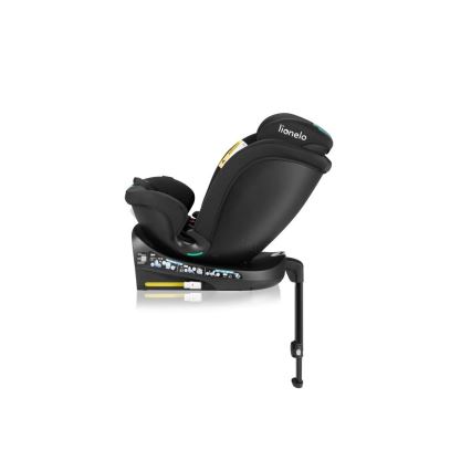 Lionelo - NAVY i-Size draaibare autostoel met basis, 40-150 cm, zwart/turkoois