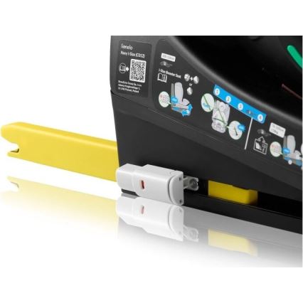 Lionelo - NAVY i-Size draaibare autostoel met basis, 40-150 cm, zwart/turkoois