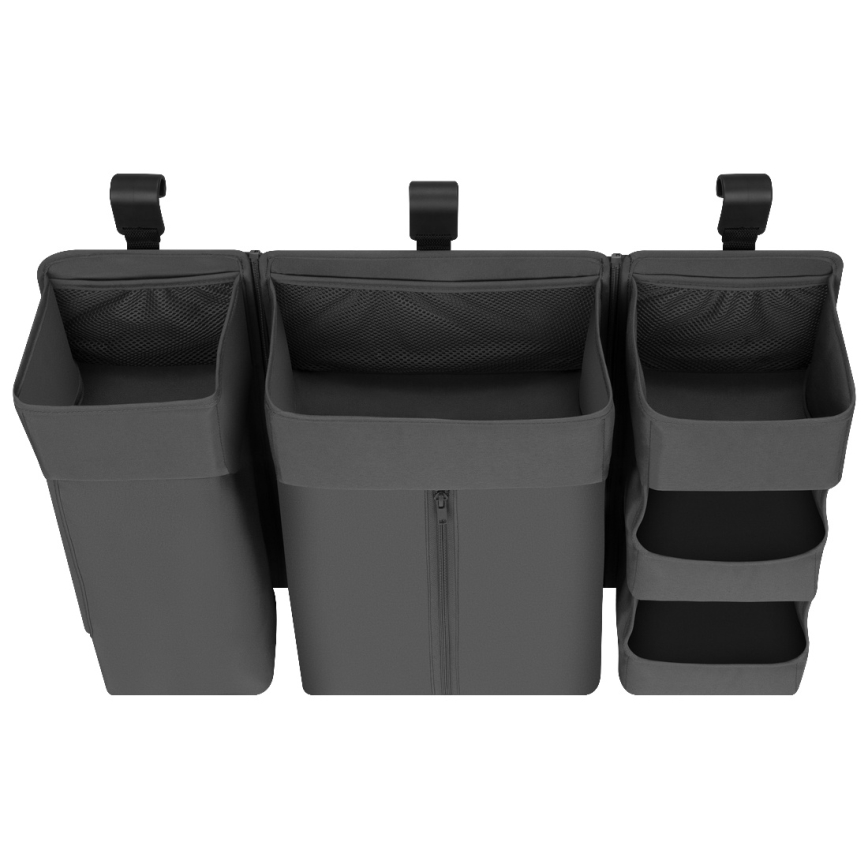 Lionelo - Opbergorganizer voor ledikant 3-in-1 SIDEPOCKET grijs