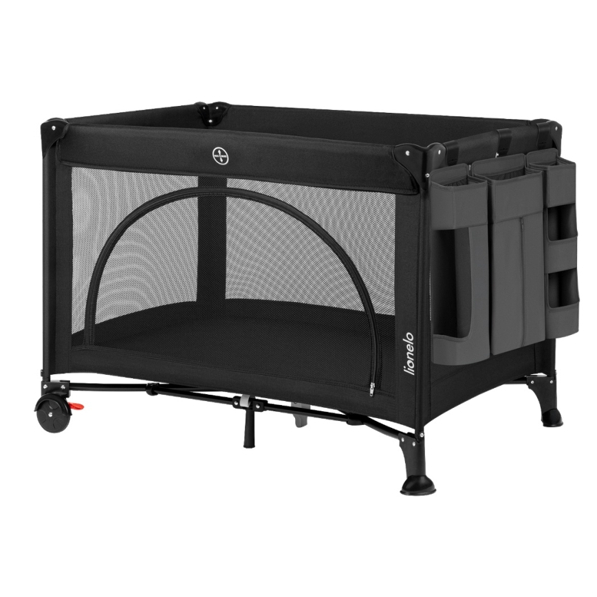 Lionelo - Opbergorganizer voor ledikant 3-in-1 SIDEPOCKET grijs