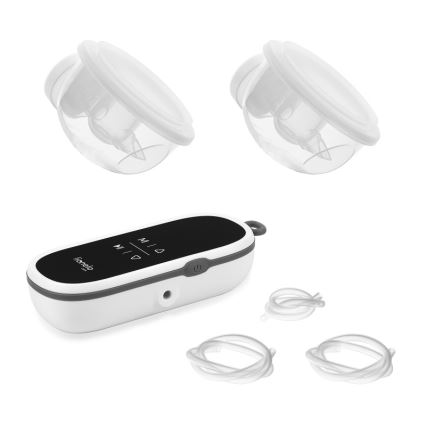 Lionelo - Elektrische oplaadbare dubbele borstkolf voor moedermelk TWEE FREE 5V 1500 mAh 150 ml
