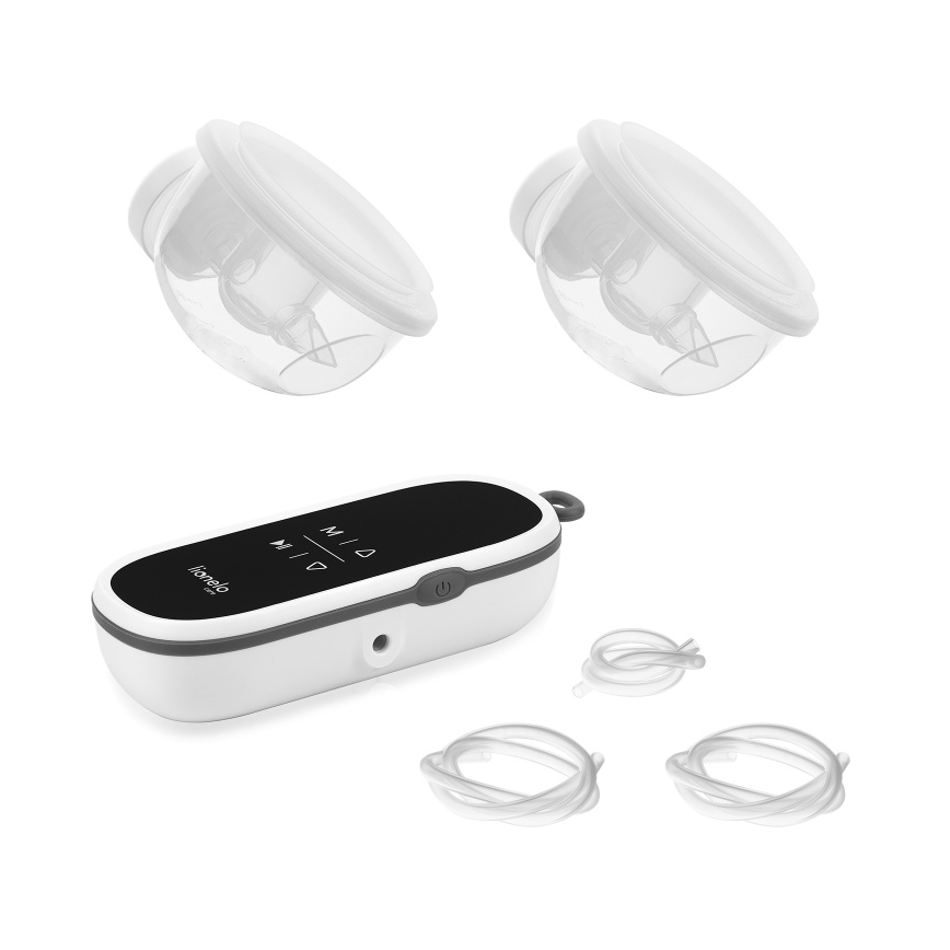 Lionelo - Elektrische oplaadbare dubbele borstkolf voor moedermelk TWEE FREE 5V 1500 mAh 150 ml