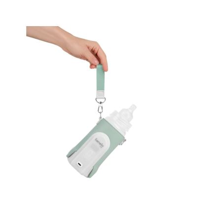 Lionelo - Oplaadbare flessenverwarmer THERMUP GO EVO 18W/5V groen/wit